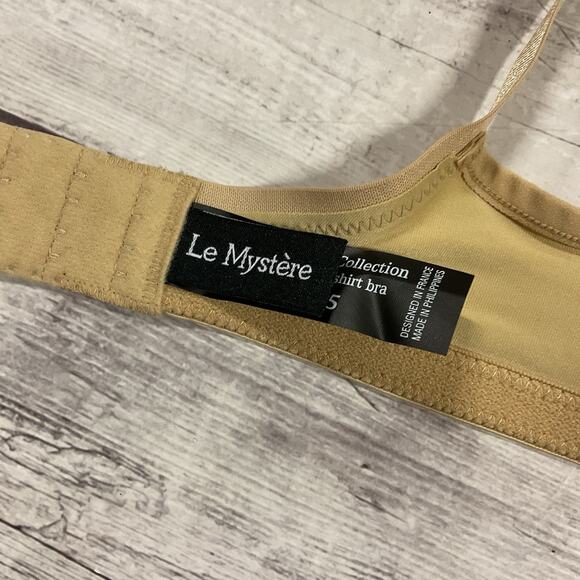 Le Mystere Bra Tisha Womens 34A Nude Beige Underwire T-Shirt L’ Image #955 NEW - Picture 7 of 11